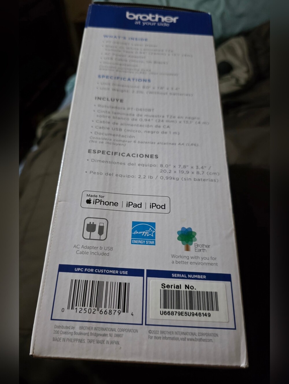 Brother® P-touch PT-D610BT Professional Connected Label Maker W/ Bluetooth. BNIB - Picture 7 of 8